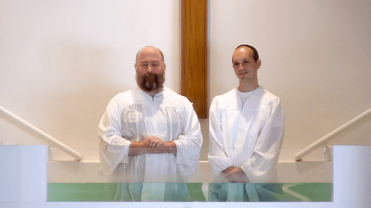 Jeffrey Wakefield on baptism day